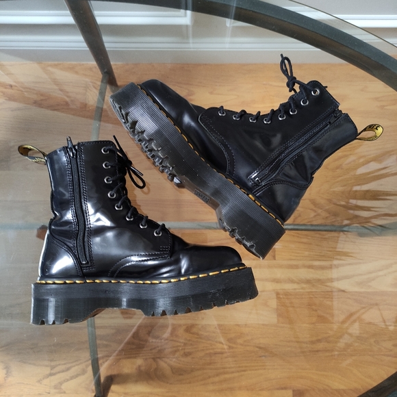 Dr Martens Jadon Platform Combat Boots Men's 7 Fit Women's 8.5 - Picture 6 of 13